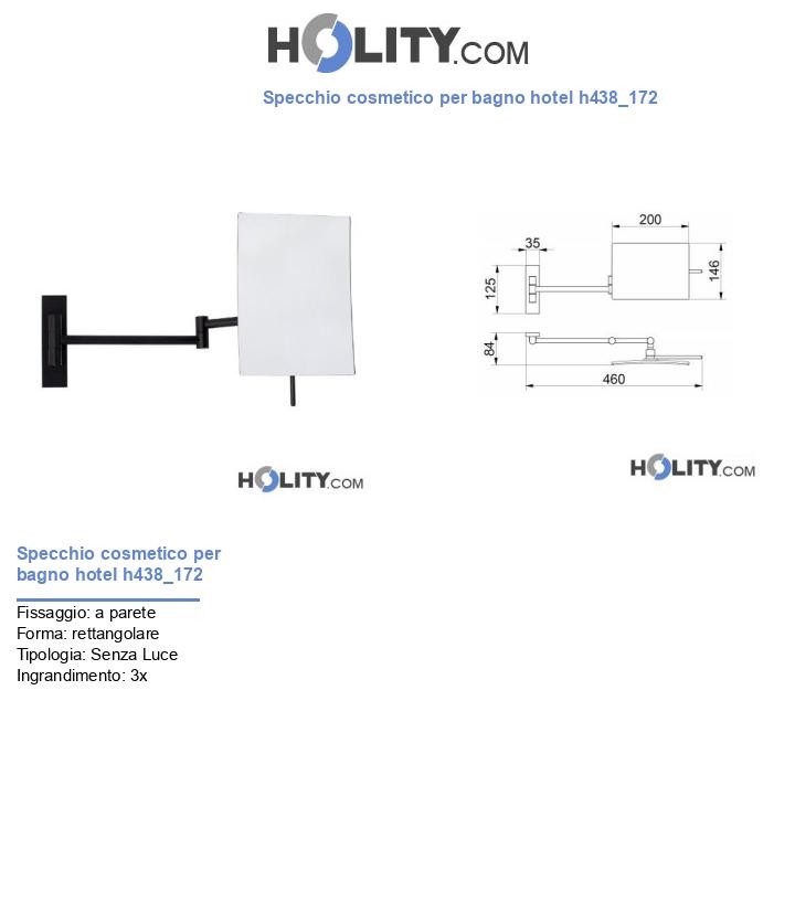 Specchio cosmetico per bagno hotel h438_172