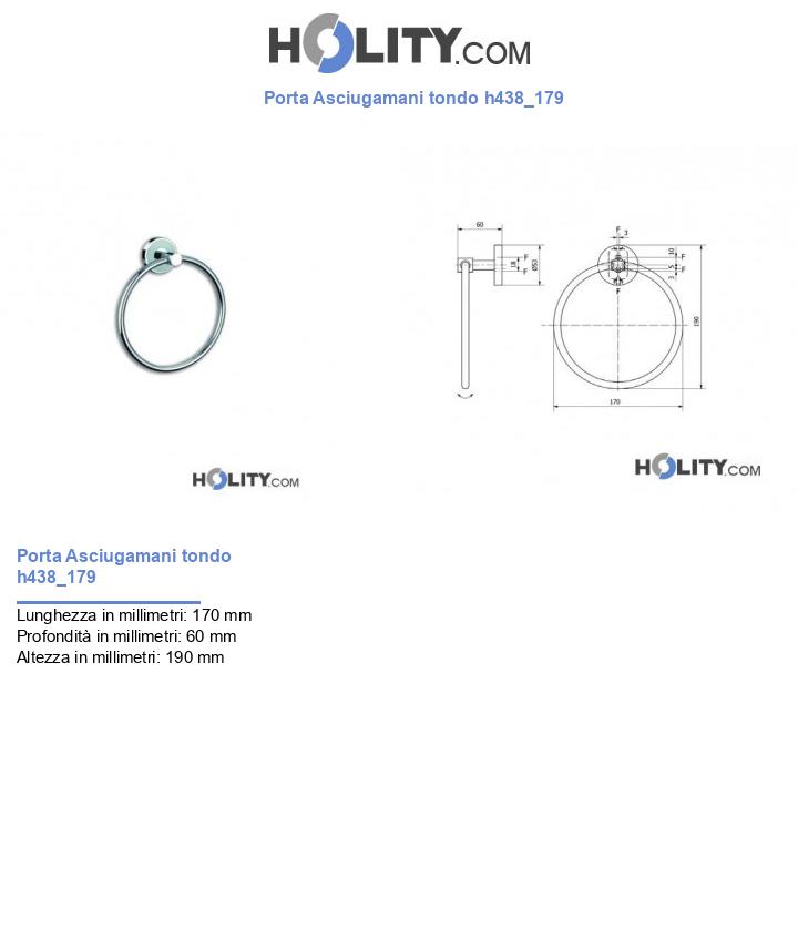 Porta Asciugamani tondo h438_179