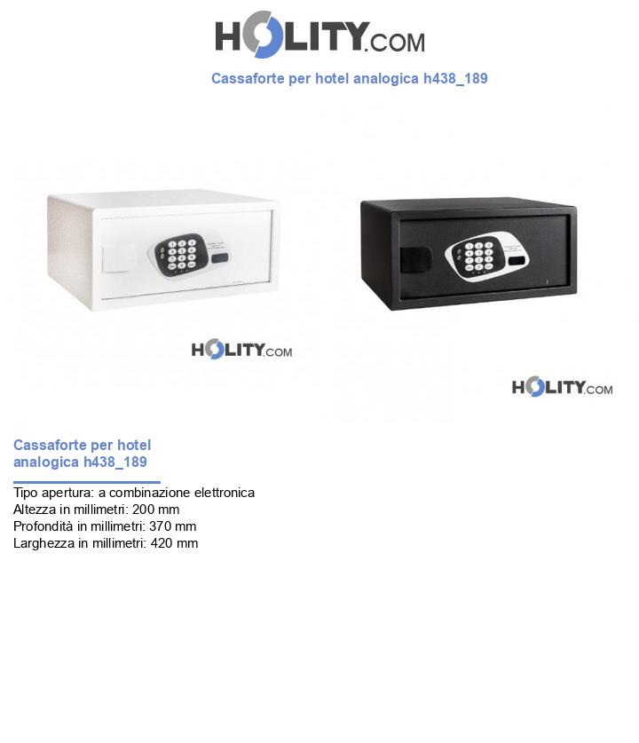 Cassaforte per hotel analogica h438_189