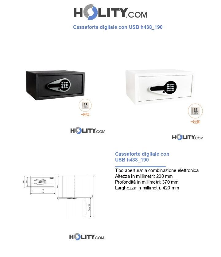 Cassaforte digitale con USB h438_190