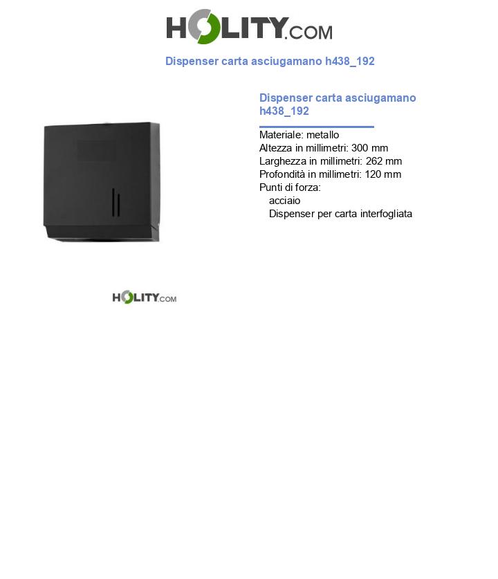 Dispenser carta asciugamano h438_192