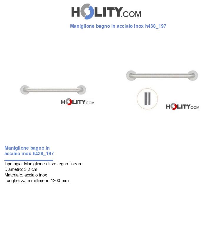Maniglione bagno in acciaio inox h438_197