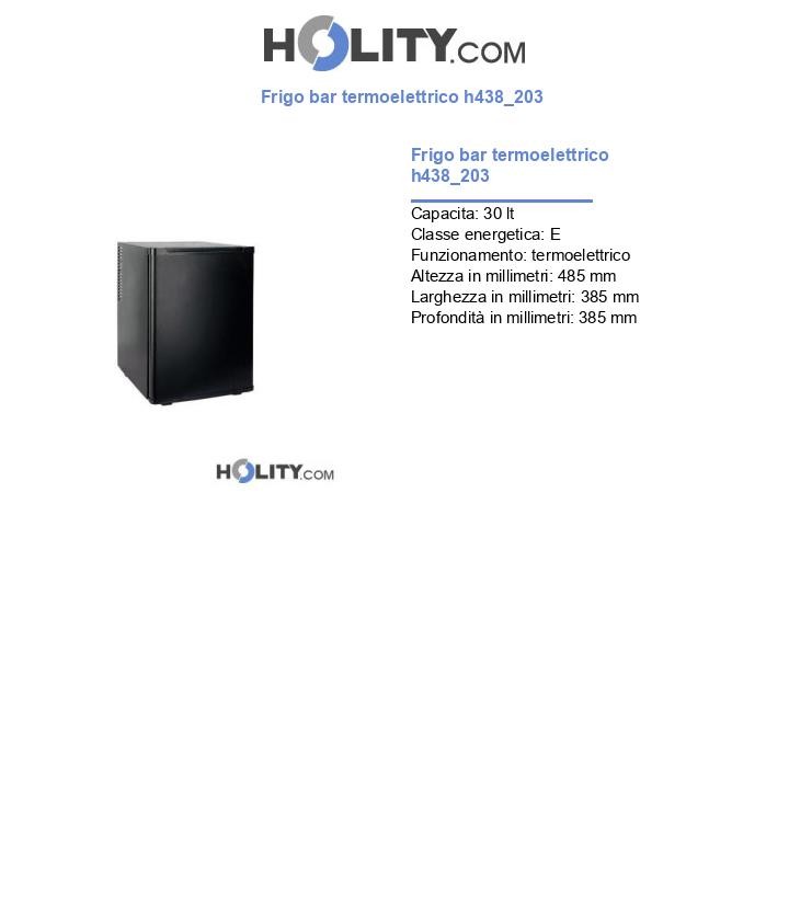 Frigo bar termoelettrico h438_203