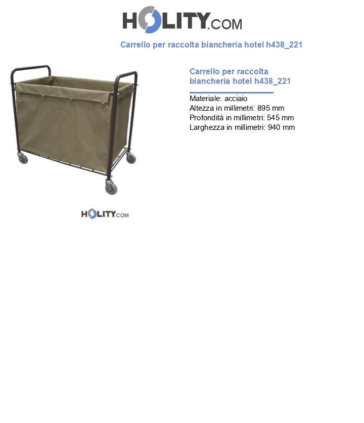 Carrello per raccolta biancheria hotel h438_221