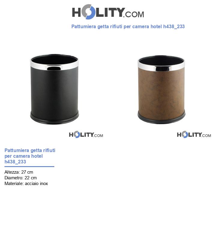 Pattumiera getta rifiuti per camera hotel h438_233