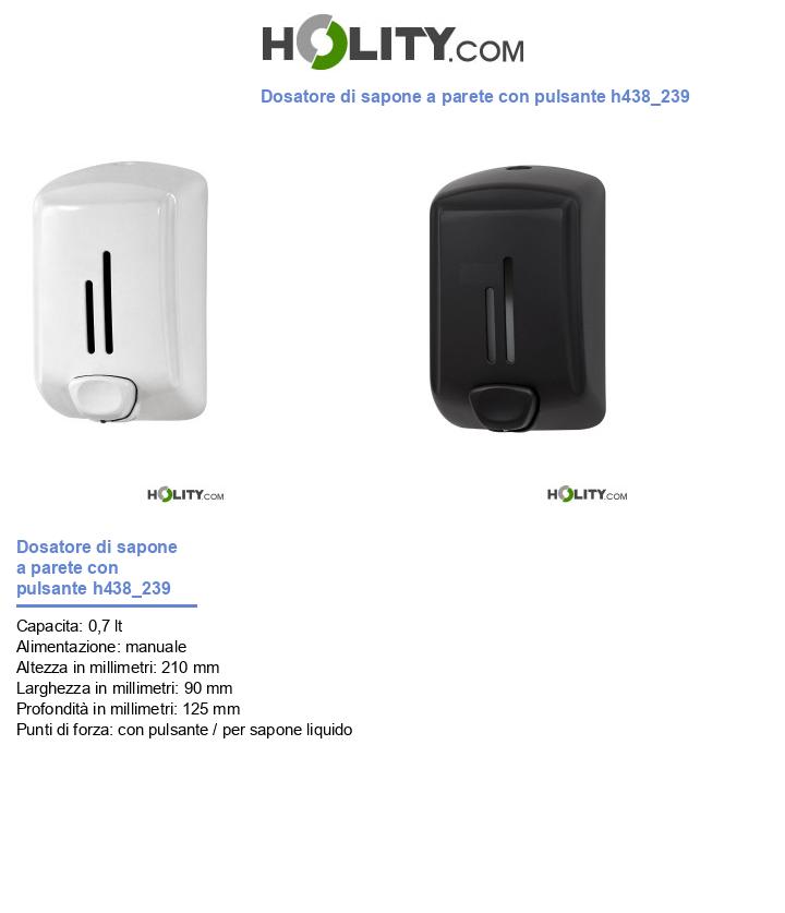 Dosatore di sapone a parete con pulsante h438_239