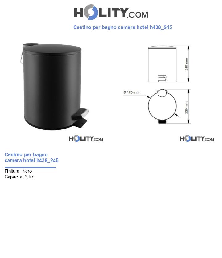 Cestino per bagno camera hotel h438_245