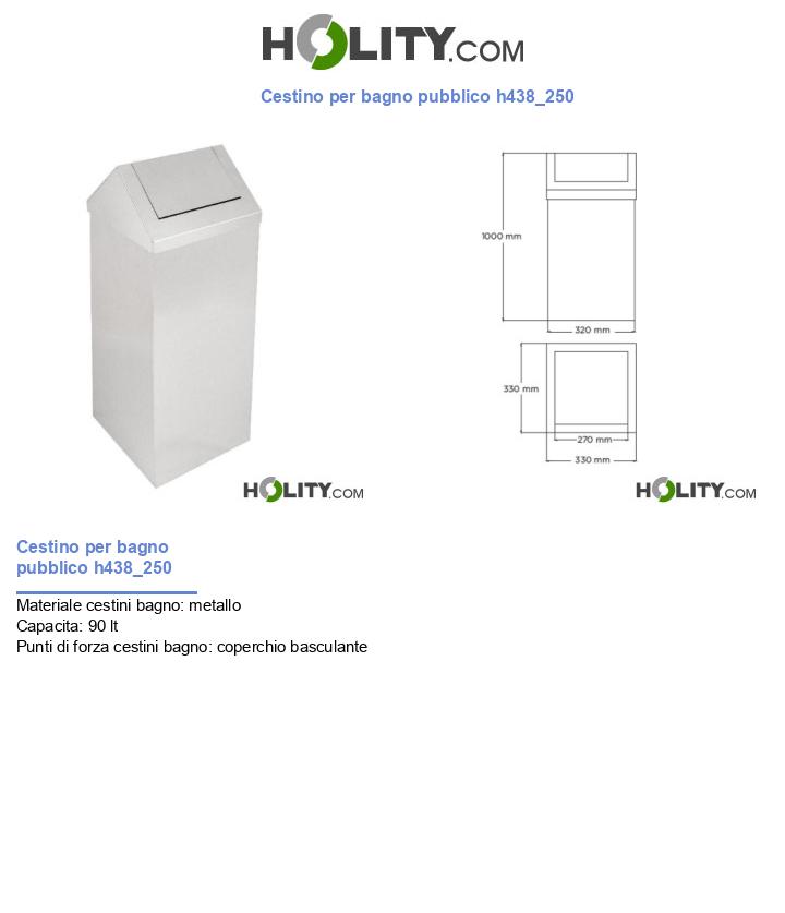 Cestino per bagno pubblico h438_250