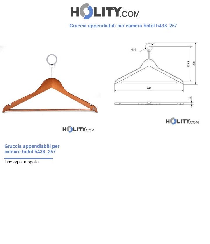 Gruccia appendiabiti per camera hotel h438_257