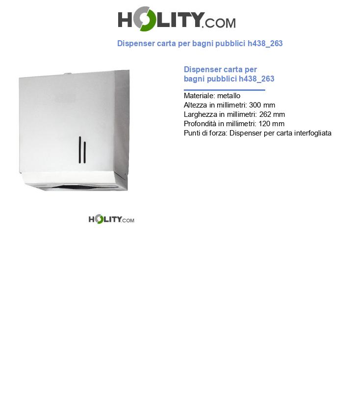 Dispenser carta per bagni pubblici h438_263