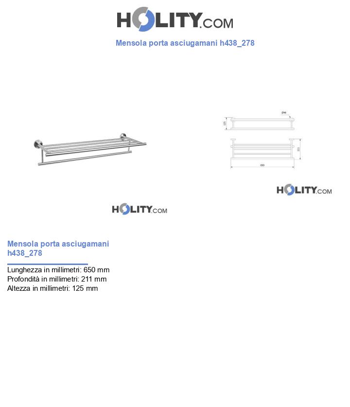 Mensola porta asciugamani h438_278
