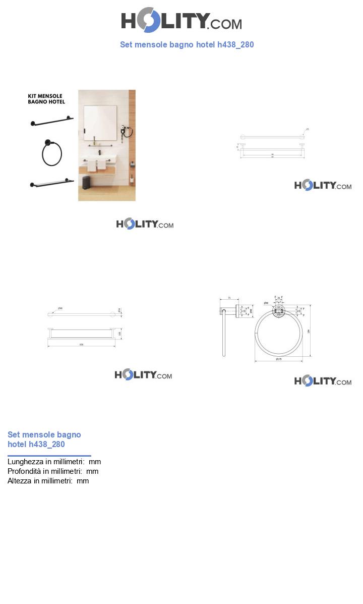 Set mensole bagno hotel h438_280