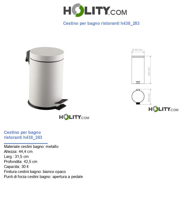 Cestino per bagno ristoranti h438_283