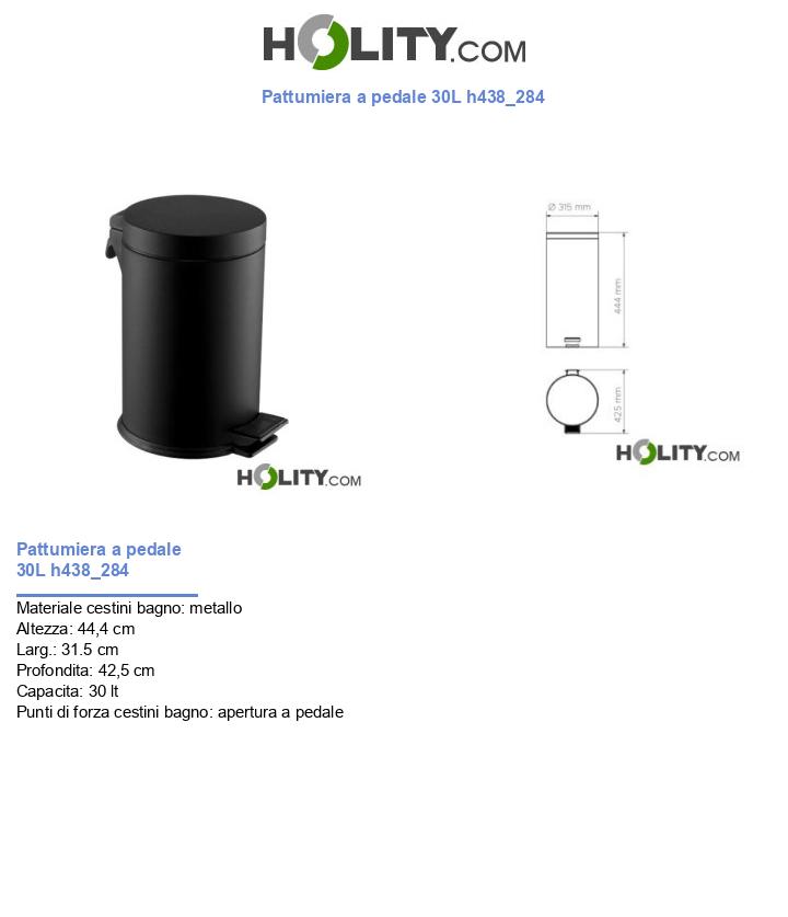 Pattumiera a pedale 30L h438_284