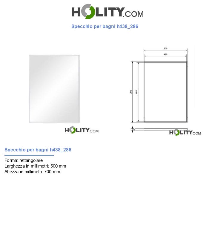 Specchio per bagni h438_286