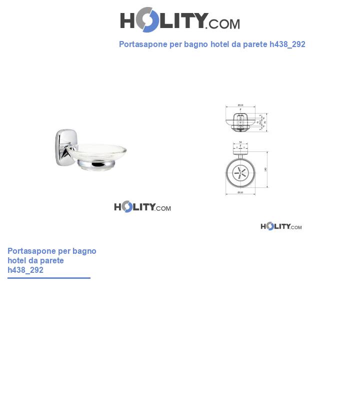 Portasapone per bagno hotel da parete h438_292