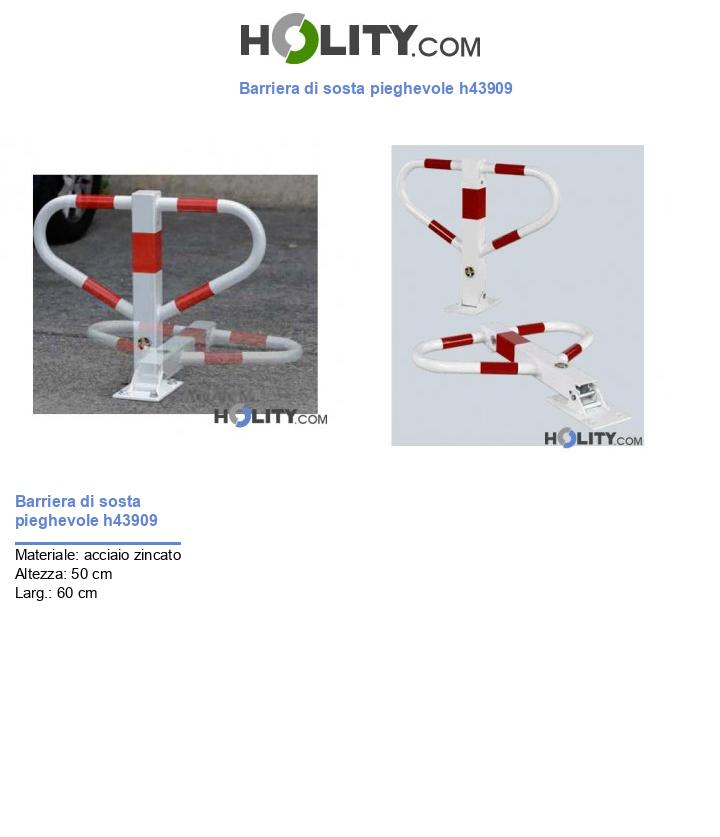 Barriera di sosta pieghevole h43909