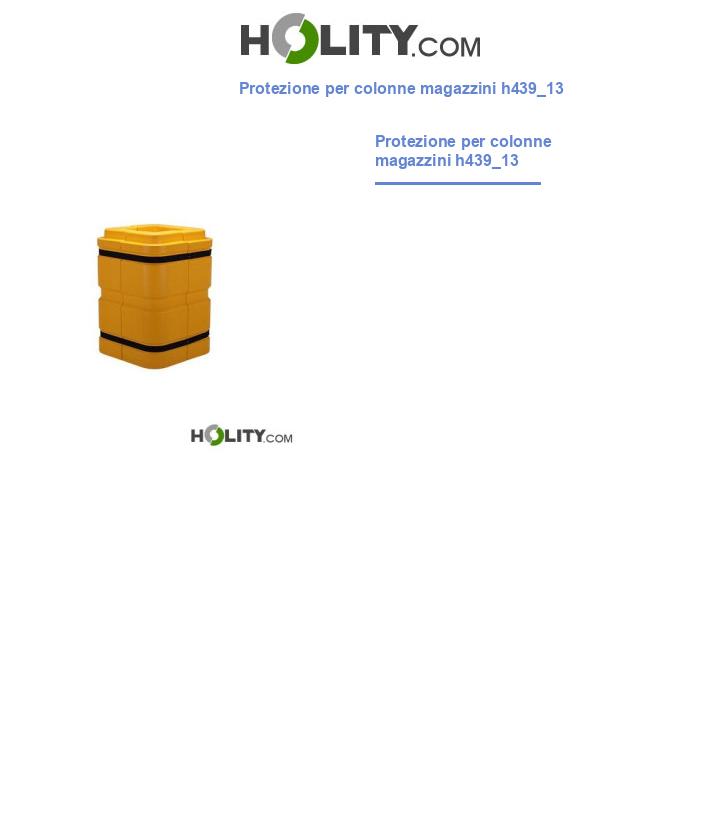 Protezione per colonne magazzini h439_13