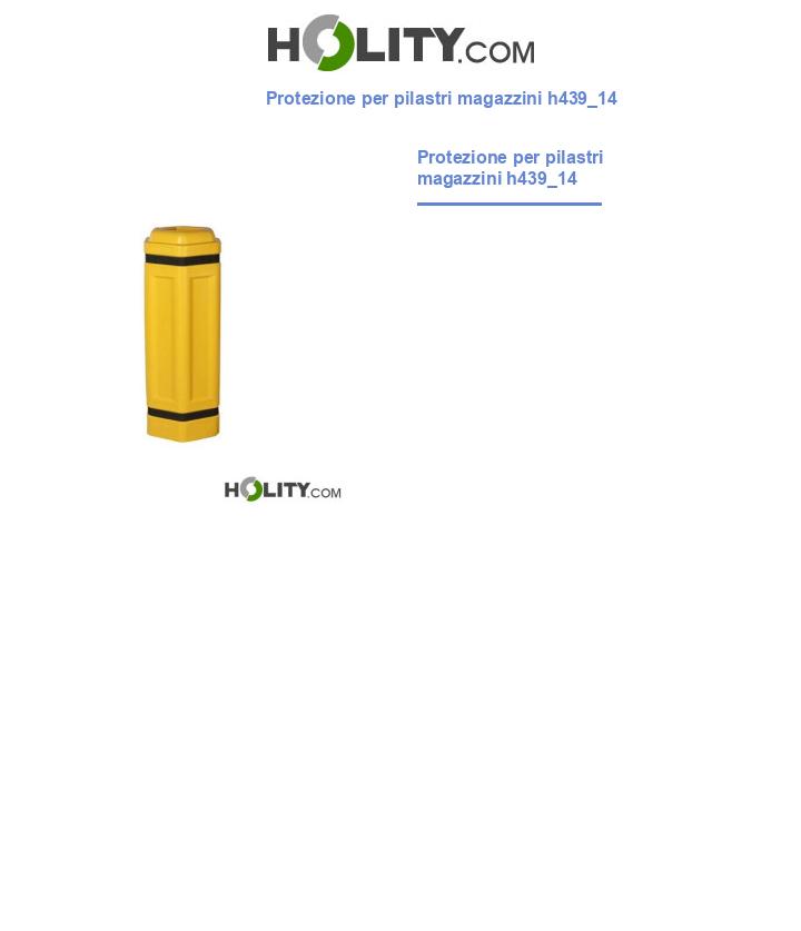 Protezione per pilastri magazzini h439_14