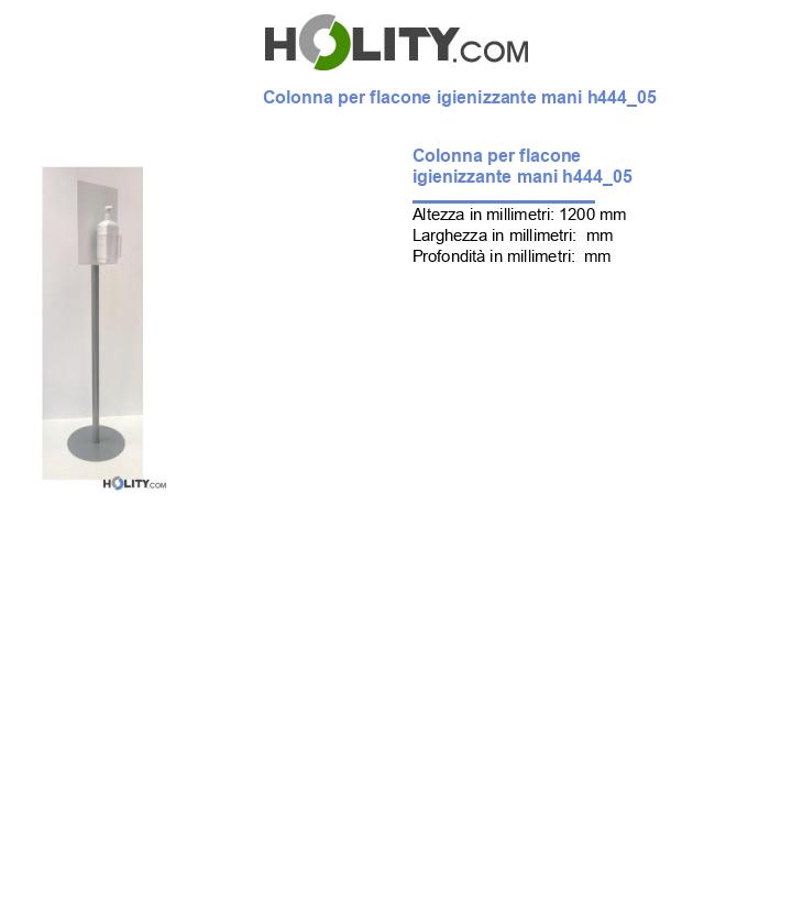 Colonna per flacone igienizzante mani h444_05