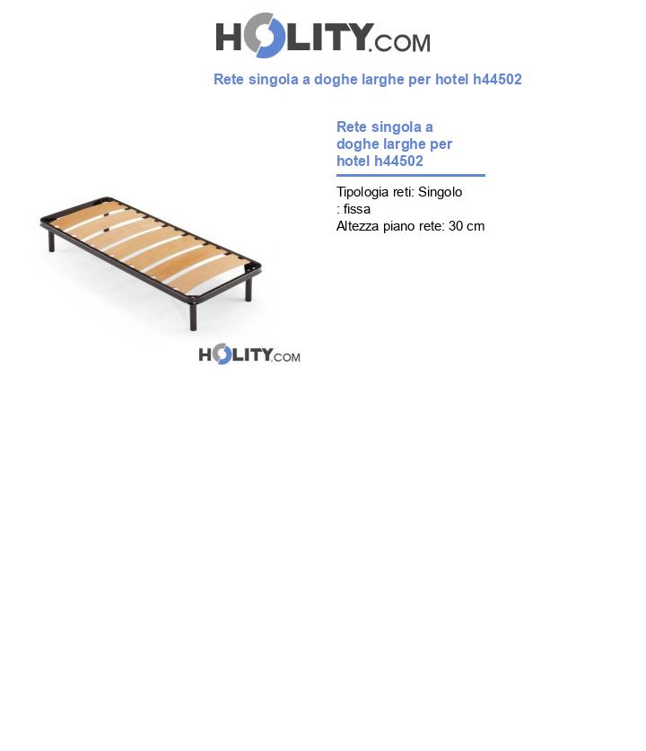Rete singola a doghe larghe per hotel h44502