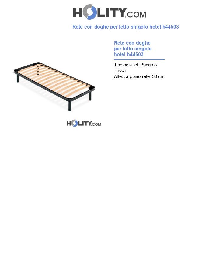Rete con doghe per letto singolo hotel h44503