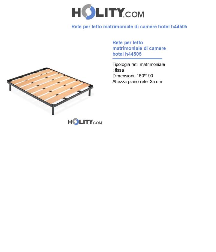Rete per letto matrimoniale di camere hotel h44505