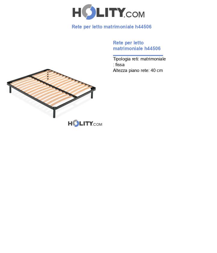 Rete per letto matrimoniale h44506