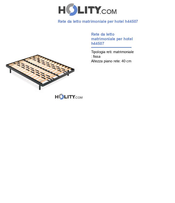 Rete da letto matrimoniale per hotel h44507