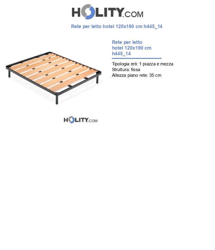 Rete per letto hotel 120x190 cm h445_14