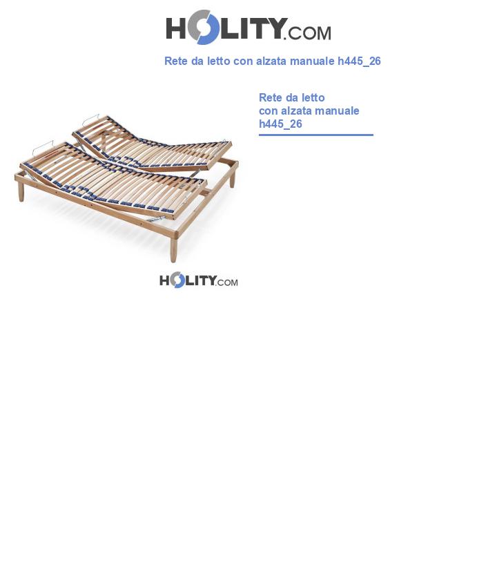 Rete da letto con alzata manuale h445_26