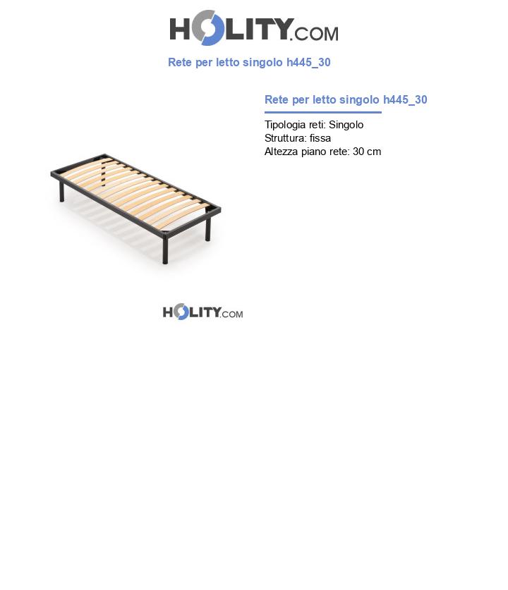 Rete per letto singolo h445_30