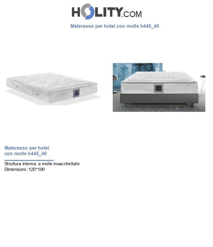 Materasso per hotel con molle h445_40