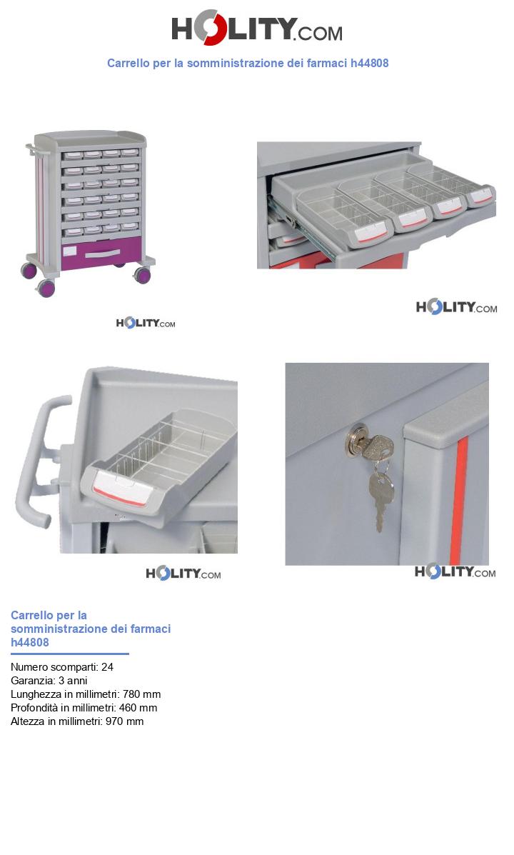 Carrello per la somministrazione dei farmaci h44808