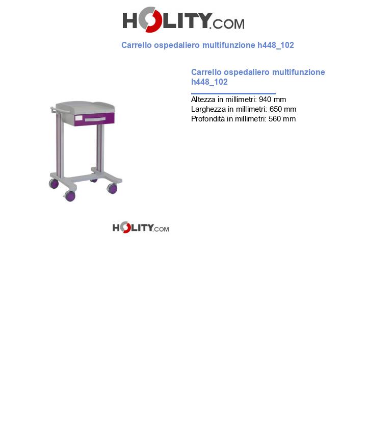 Carrello ospedaliero multifunzione h448_102