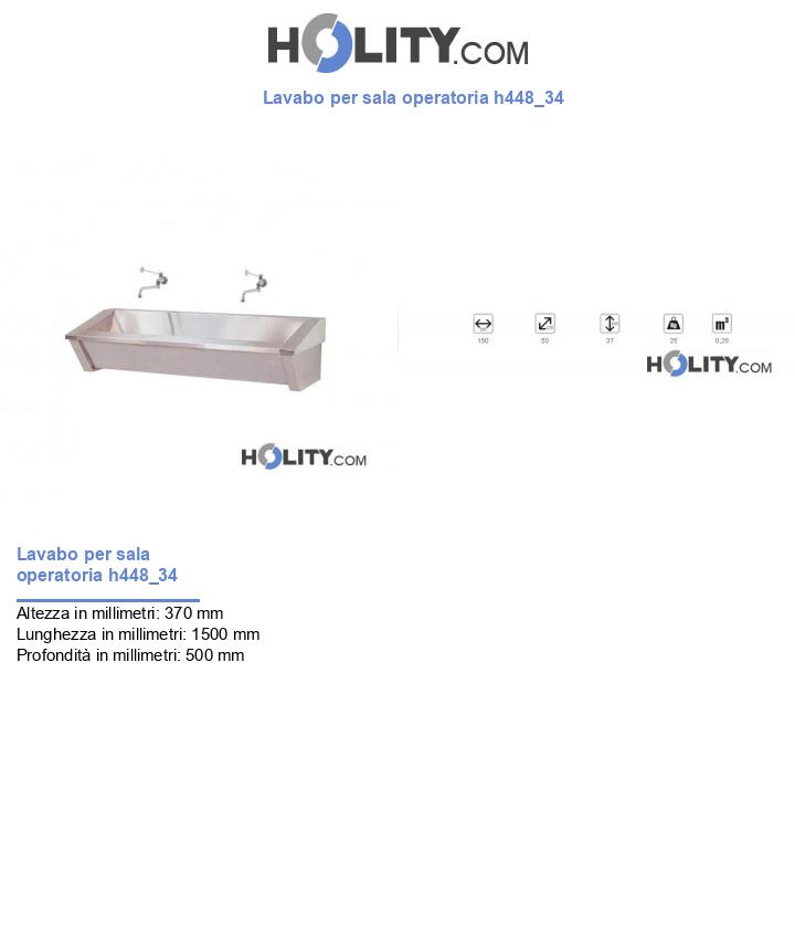 Lavabo per sala operatoria h448_34