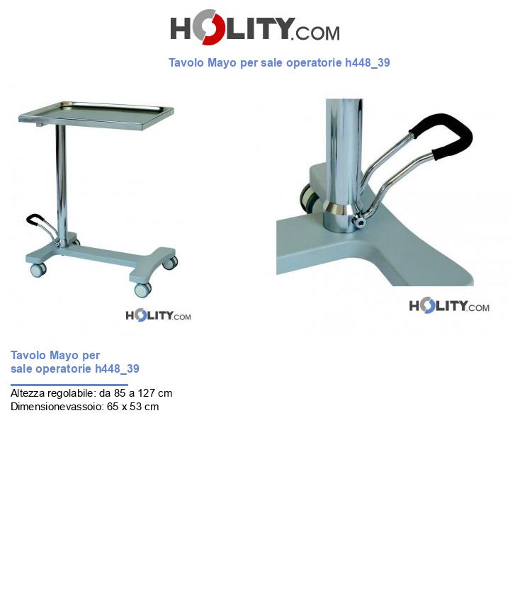 Tavolo Mayo per sale operatorie h448_39
