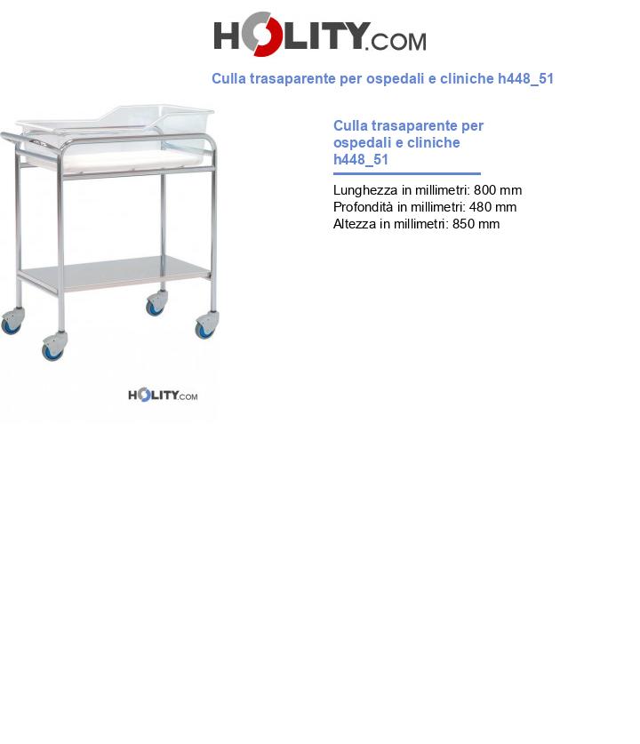 Culla trasaparente per ospedali e cliniche h448_51