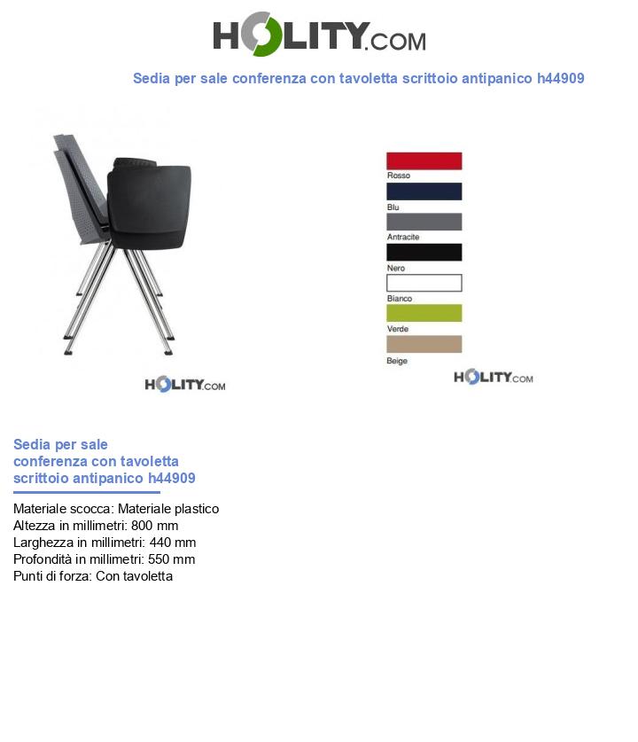 Sedie Sala Conferenza Sedia per sale conferenza con tavoletta