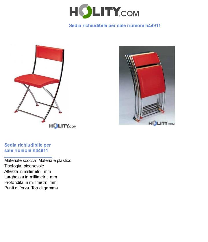 Sedia richiudibile per sale riunioni h44911