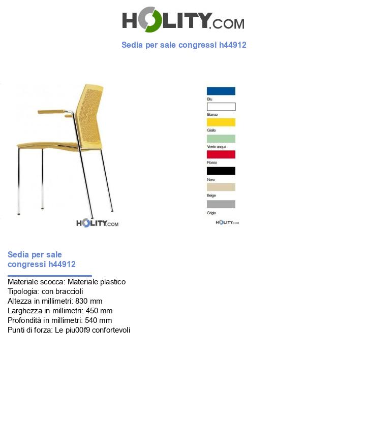 Sedia per sale congressi h44912