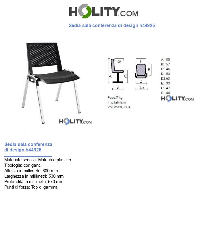 Sedia sala conferenza di design h44925