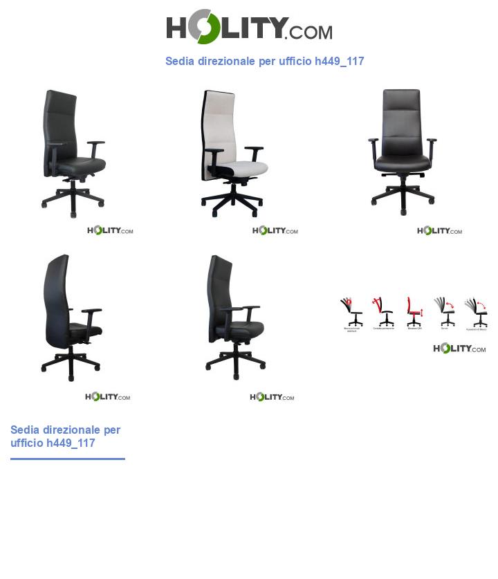 Sedia direzionale per ufficio h449_117