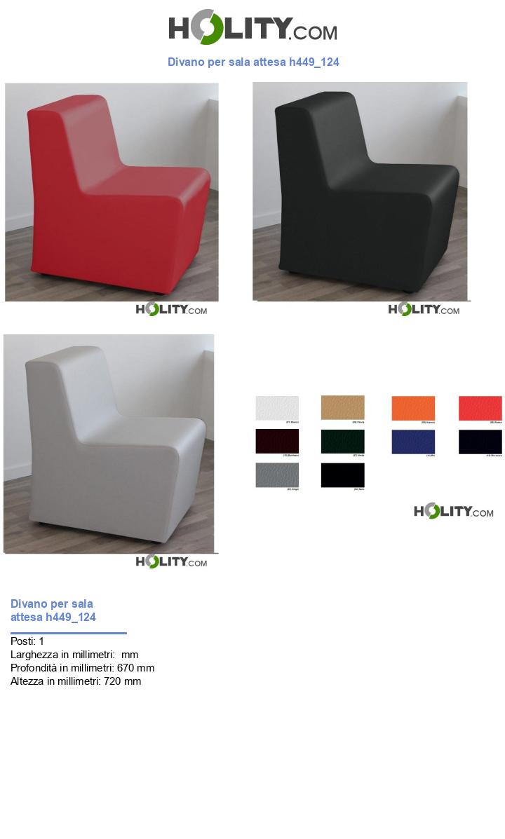 Divano per sala attesa h449_124