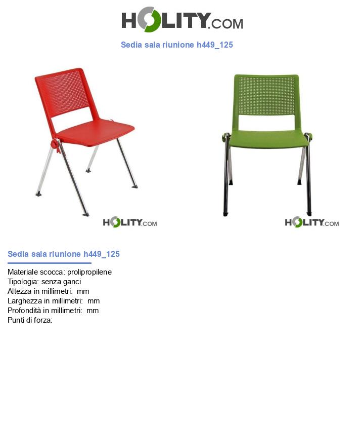 Sedia sala riunione h449_125