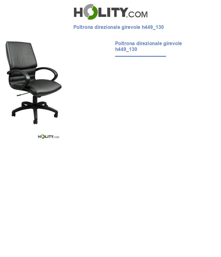 Poltrona direzionale girevole h449_130