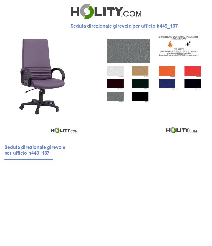 Seduta direzionale girevole per ufficio h449_137