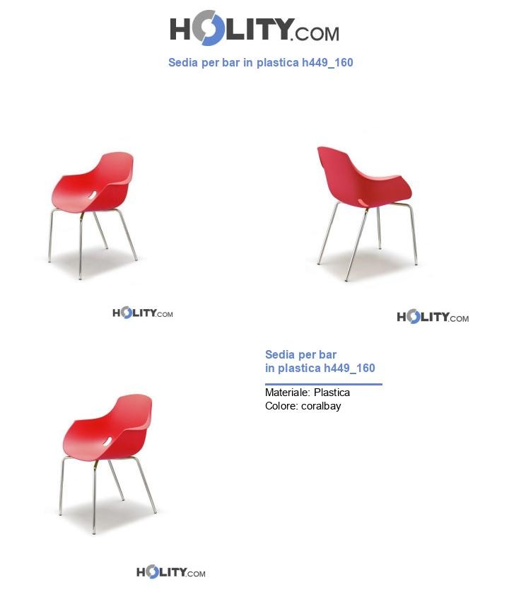 Sedia per bar in plastica h449_160