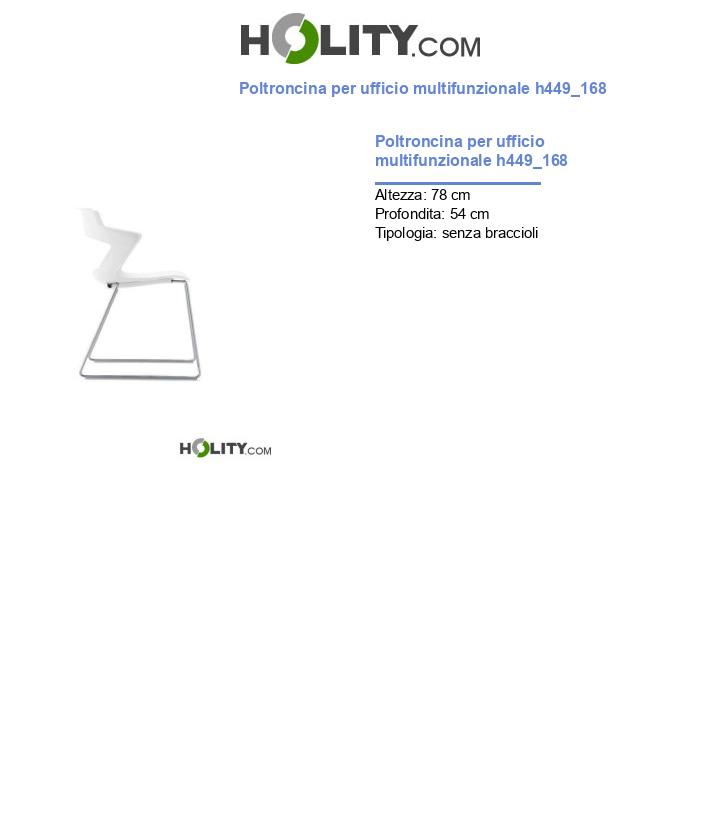 Poltroncina per ufficio multifunzionale h449_168