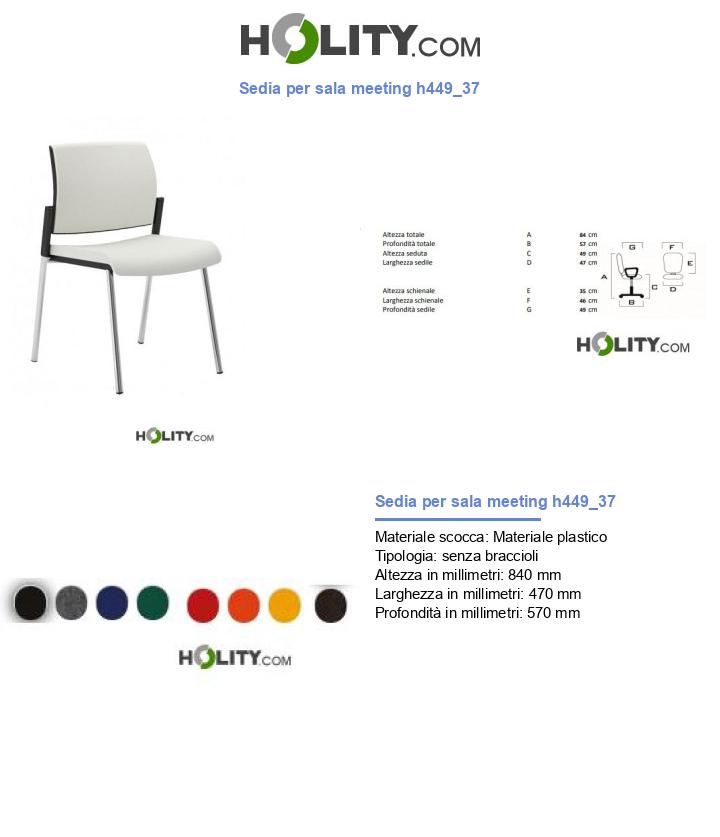 Sedia per sala meeting h449_37